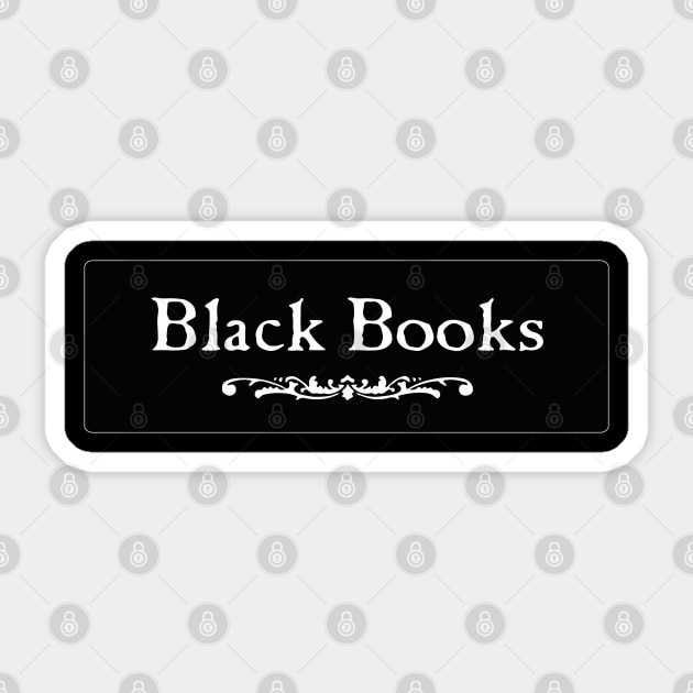 Black Books Sticker by dflynndesigns